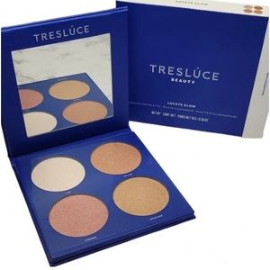 💎 TRESLUCE Beauty Lucete Glow Highlighter Palette Quad Full-Size New In Box